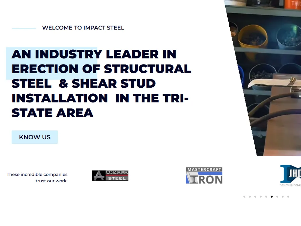 Impact Steel Erectors website by Lazzuli Tech